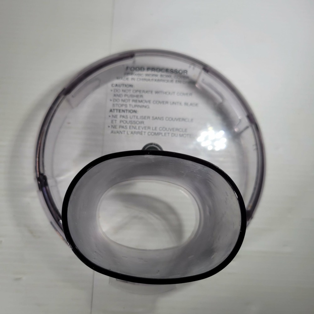 Cuisinart Food Processor FP-8WBC Replacement Part Lid Cover‎ With Pusher - Picture 8 of 10